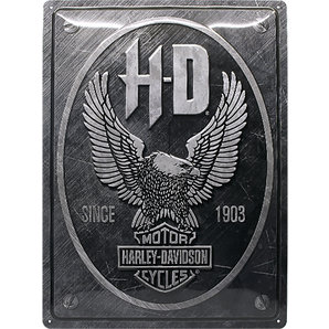 Blechschild Harley-Davidson Eagle metallic, 30x40cm Blechschild Harley-Davidson Eagle metallic, 30x40cm von Harley-Davidson