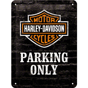 Blechschild Harley Davidson Parking Only Maße: 15x20cm Harley-Davidson von Harley-Davidson