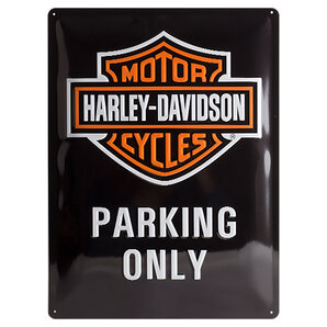 Blechschild Harley-Davidson Parking Only. Maße: 30x40cm von Harley-Davidson