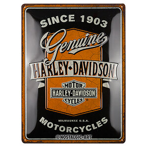 H-D Blechschild Genuine Maße: 30 x 40 cm Harley-Davidson von Harley-Davidson