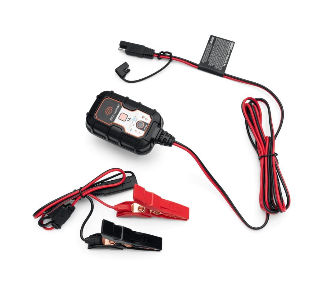 HARLEY-DAVIDSON 1 Ampere Dual-Mode Batterie-Tender (12v, 6v, 1 A) Batterie-Ladegerät Vollautomatisch Battery-Charger, 66000308 von Harley-Davidson