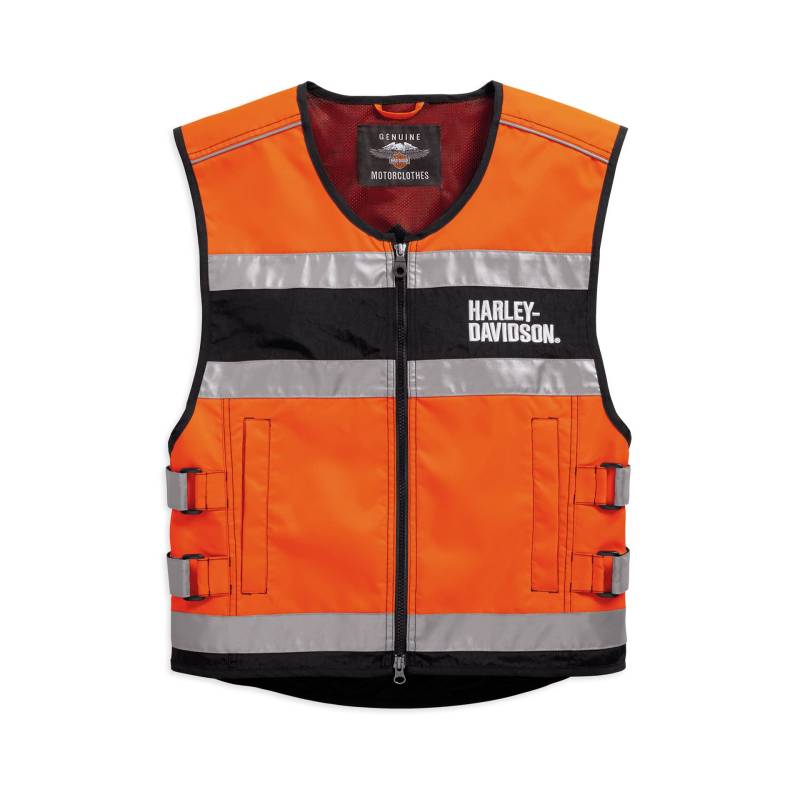 HARLEY-DAVIDSON Hi-Visibility Orange Reflective Vest Warnweste, 98157-18EM, M von HARLEY-DAVIDSON