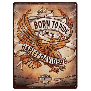 Retro Blechschild Harley Davidson Maße: 30x40cm Harley-Davidson von Harley-Davidson