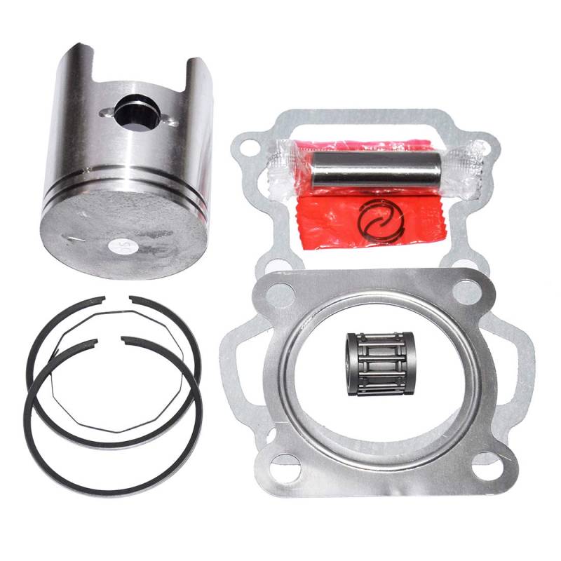 Kolben 50 mm + 1 mm Ringe Dichtungssatz kompatibel mit Suzuki AX100 2-Takt Motor AX 100 cc von Harpra