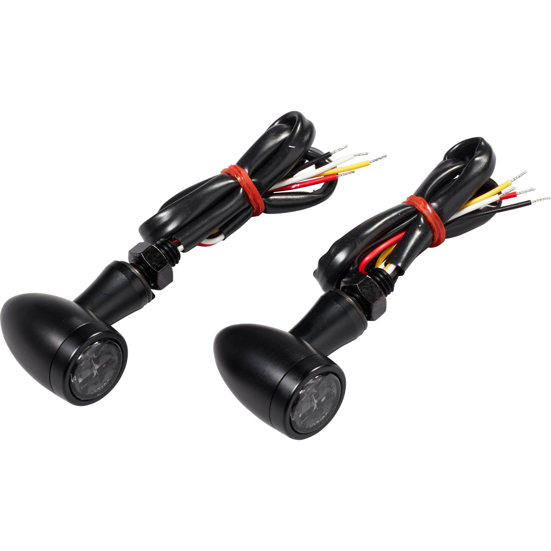 Hashiru LED Alu Rücklicht/Blinkerpaar ST39 M8 Ø23mm schwarz, getönt Hashiru LED Alu Rücklicht/Blinkerpaar ST39 M8 Ø23mm schwarz, getönt von Hashiru