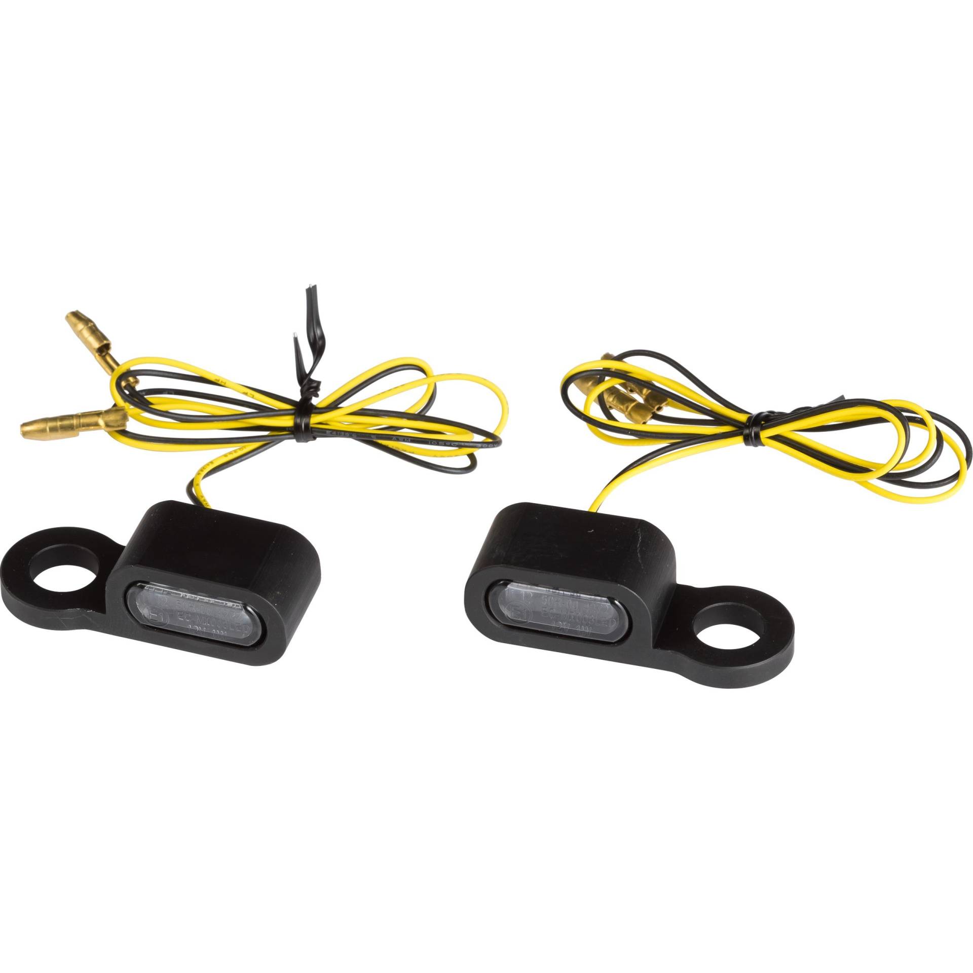 Hashiru LED Blinkerpaar an Spiegelfuß universal Alu schwarz, getönt Hashiru LED Blinkerpaar an Spiegelfuß universal Alu schwarz, getönt von Hashiru