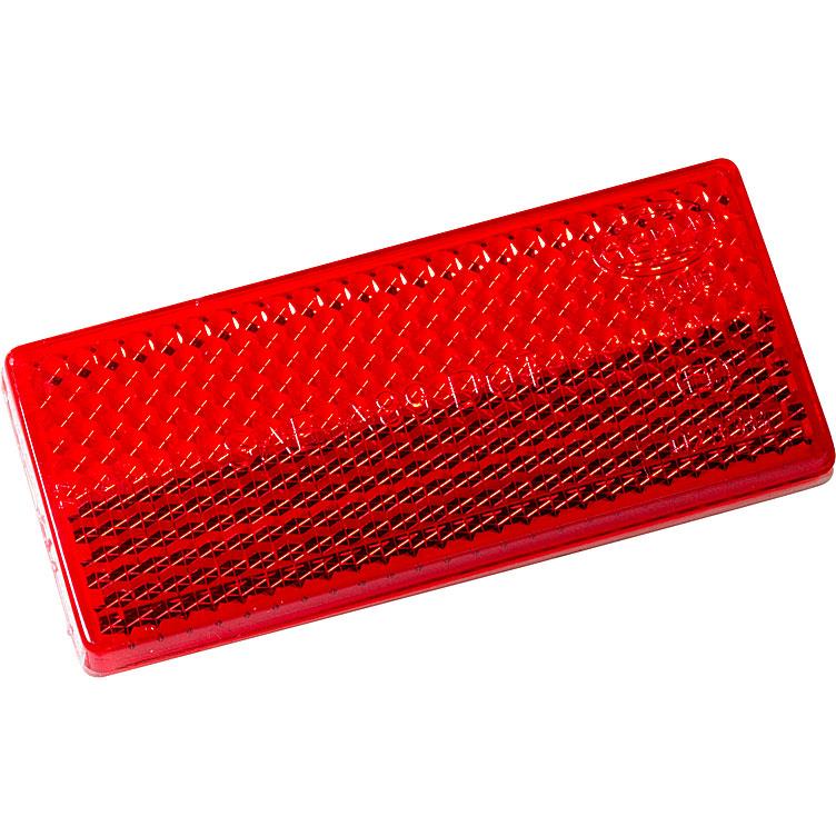 Hashiru Rückstrahler rot rechteckig (70x32mm) selbstklebend von Hashiru