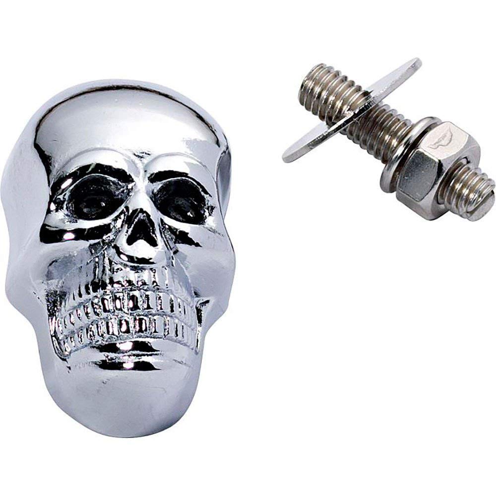 Hashiru Totenkopf Schraube M6 40mm – Verchromter Metallkopf – Inkl. Mutter & Unterlegscheibe – Befestigung & Zier neutral Hashiru Totenkopf Schraube M6 40mm – Verchromter Metallkopf – Inkl. Mutter & Unterlegscheibe – Befestigung & Zier neutral von Hashiru