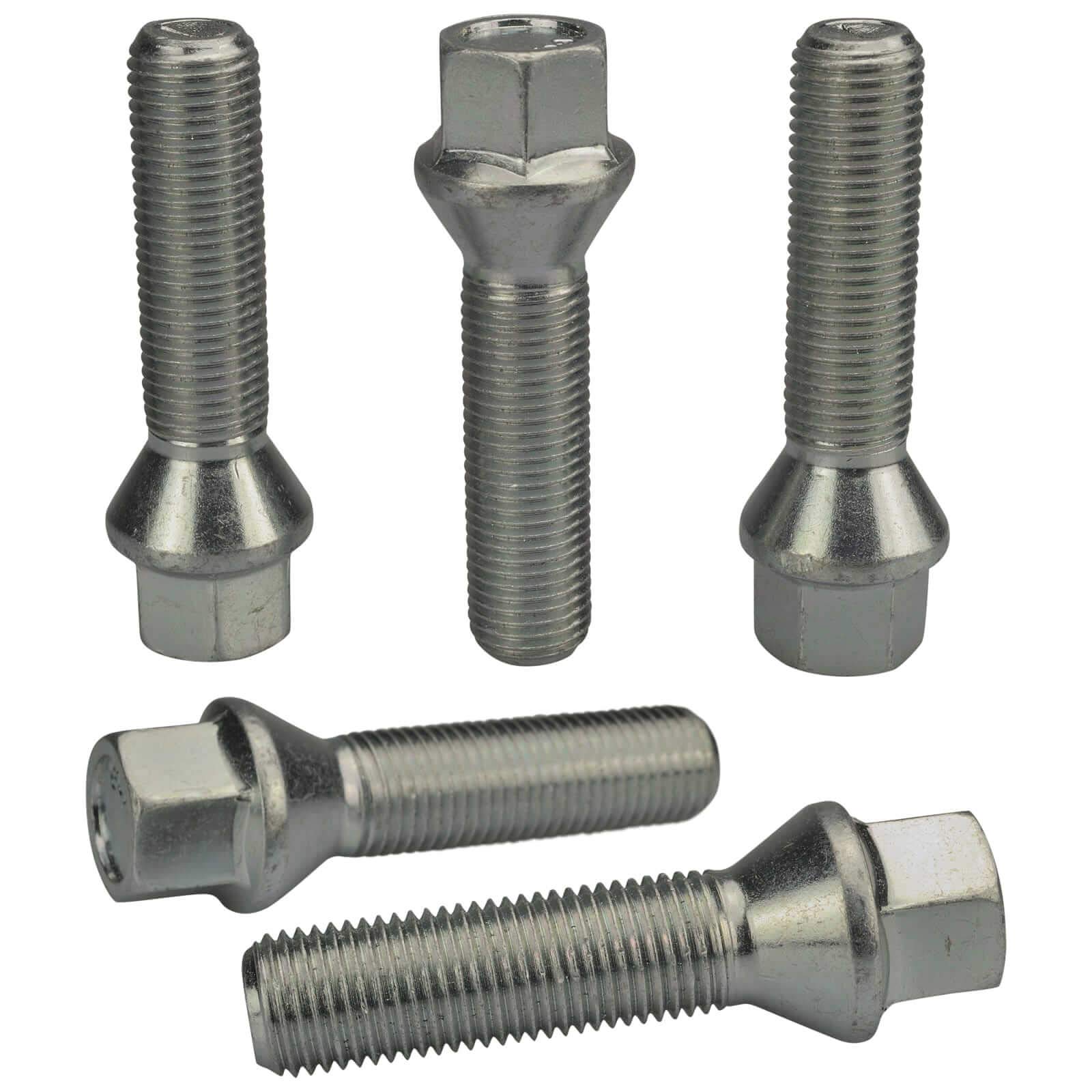 HASKYY 10 Radschrauben I M14x1,25x28mm Kegelbund Kegel I Zink Silber I I SW 17mm I HASKYY 10 Radschrauben I M14x1,25x28mm Kegelbund Kegel I Zink Silber I I SW 17mm I von HASKYY