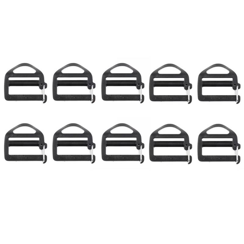 Gurtband-Verbindungsschnalle, verstellbarer Clip, Ersatz, Rucksack, Gepäckgurt, Gurtbandhaken, 25 mm, 10 Stück von Hattba