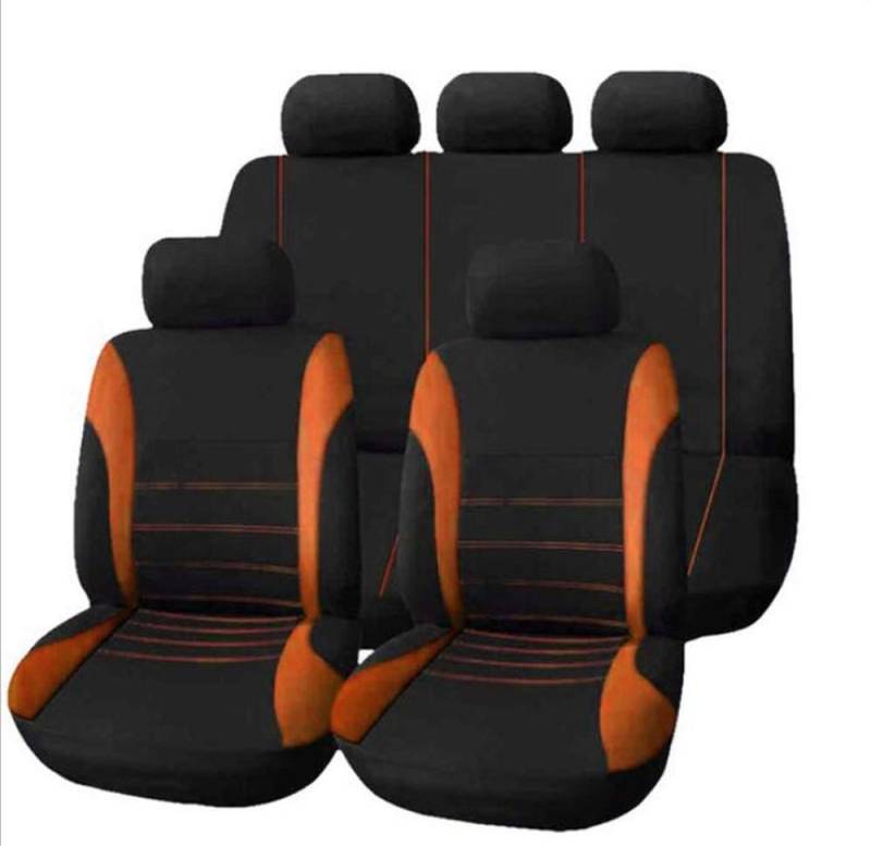 Hava Kolari Universal Sitzbezug Sitzkissen Sitzauflage Auto Schonbezüge Autositzbezug Für Super Speed System Fahrzeug (Orange) von Hava Kolari