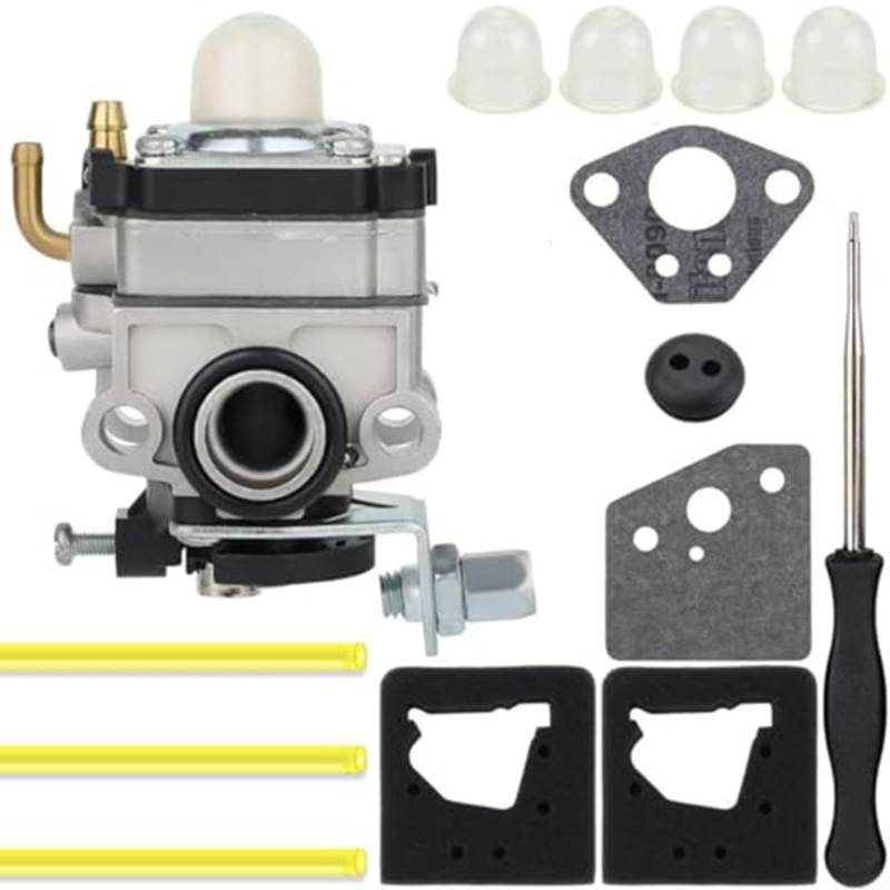 HavenDomicile Vergaser-Kit für Honda GX22 GX31 FG100 HHE31C HHT31S UMK431 4-Takt-Motoren Komplettes Ersatz-Set mit Dichtungen Luftfilter Kraftstoffleitungen für verbesserte Kraftstoffeffizienz von HavenDomicile