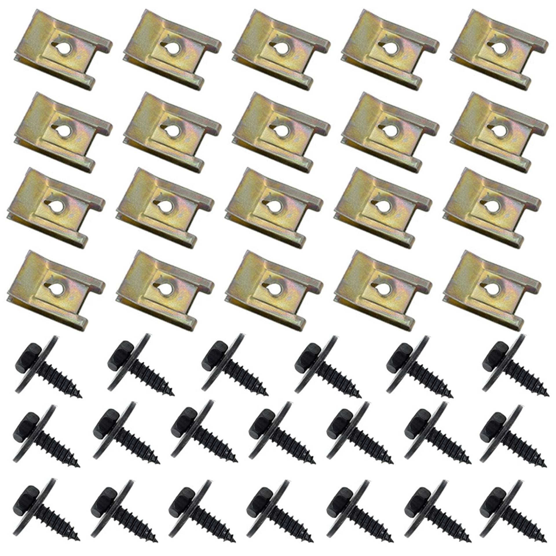 Hayaww 20 Pcs Feder Blechmutter, Unterboden Unterfahrschutz Schraube U Typ Schrauben Karosserie Klemmen Verkleidung Schrauben Kit Clip Auto Unterboden Schrauben FüR Radlauf-Abdeckung,Unterboden-Fender Hayaww 20 Pcs Feder Blechmutter, Unterboden Unterfahrschutz Schraube U Typ Schrauben Karosserie Klemmen Verkleidung Schrauben Kit Clip Auto Unterboden Schrauben FüR Radlauf-Abdeckung,Unterboden-Fender von Hayaww
