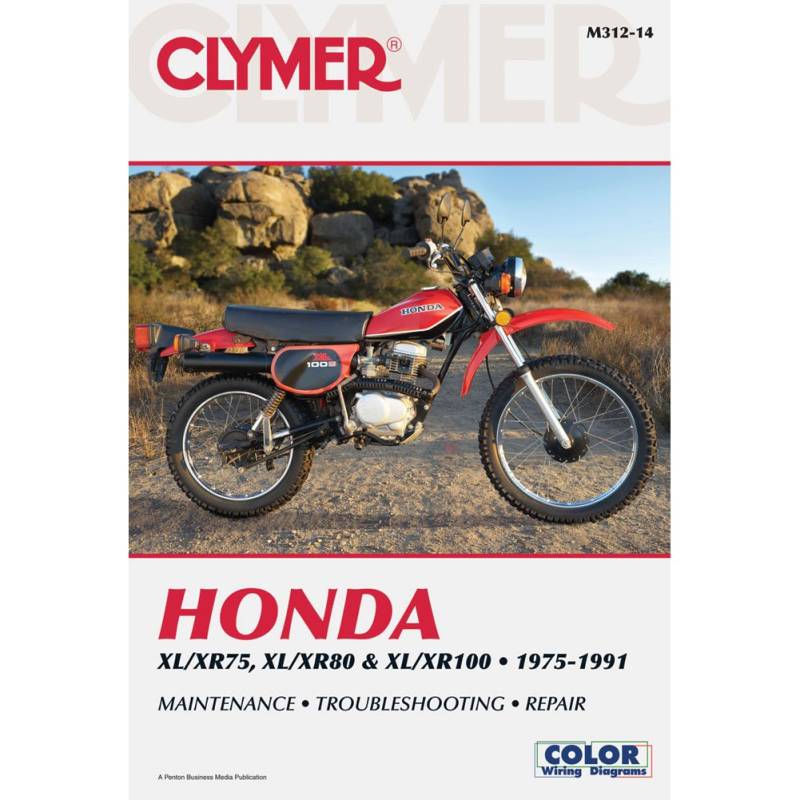 Honda XL/XR75, XL/XR80 & XL/XR100 Series Motorcycle (1975-1991) Service Repair Manual (Clymer Motorcycle Repair) von Haynes Manuals