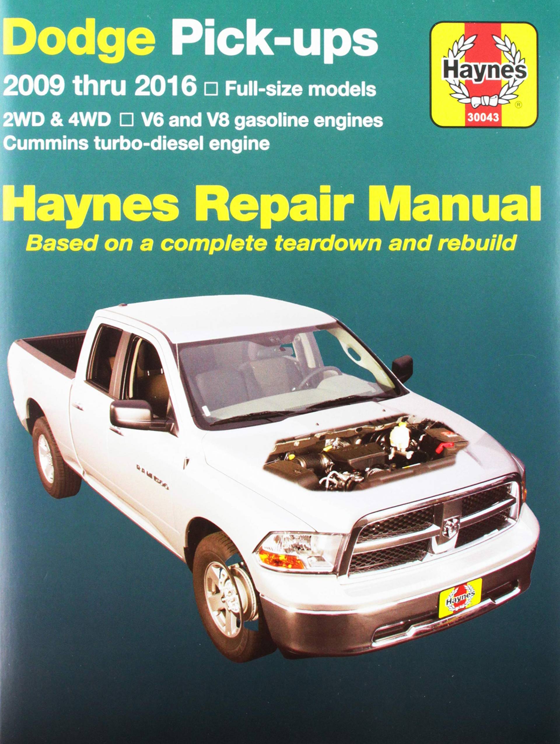 Haynes Repair Manuals 30043 für Dodge Pick-ups in voller Größe 2009-2016 von Haynes