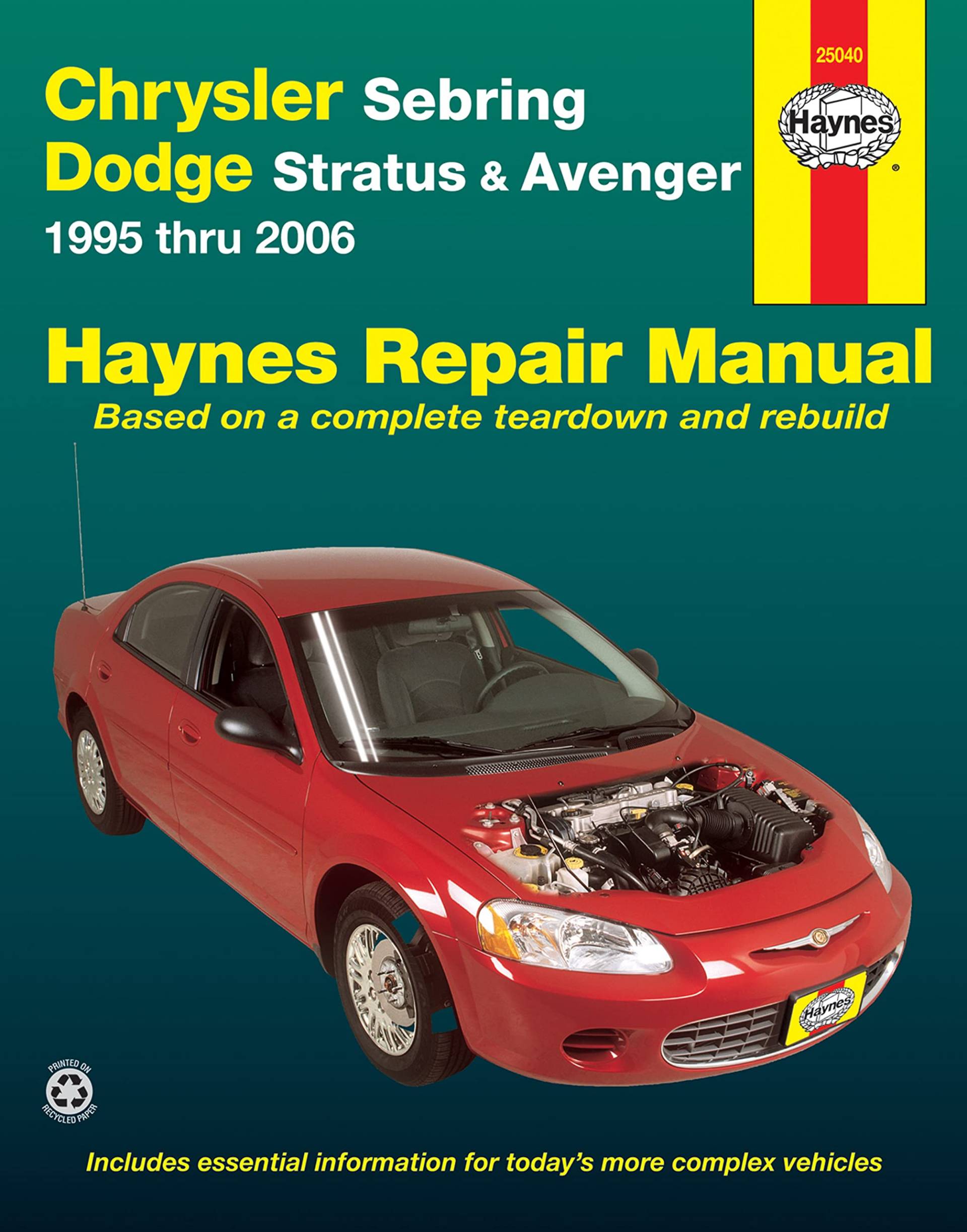 Chrysler Sebring, Dodge Stratus & Avenger 1995 thru 2006 (Haynes Manuals) von Haynes Manuals N. America, Inc.