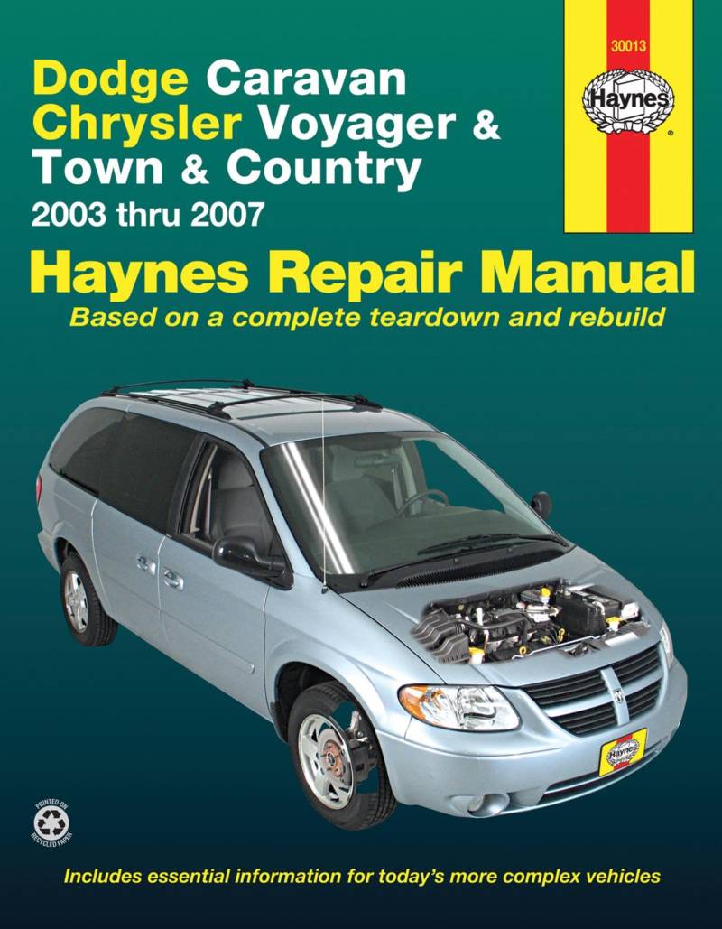 Dodge Caravan Chrysler Voyager & Town & Country: 2003 thru 2007: 45110 (Haynes Automotive Repair Manual) von Haynes Manuals N. America, Inc.