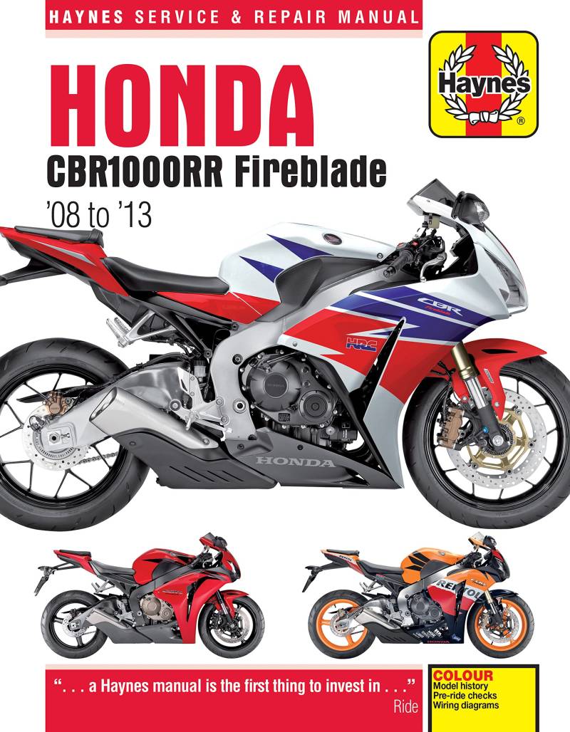 Honda CBR1000R Fireblade (08 - 13) (Haynes Service & Repair) von Haynes Manuals N. America, Inc.