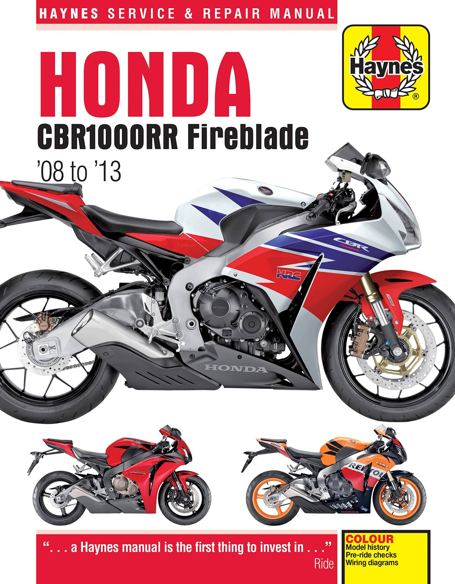 Honda CBR1000R Fireblade (08 - 13) (Haynes Service & Repair) von Haynes Manuals N. America, Inc.