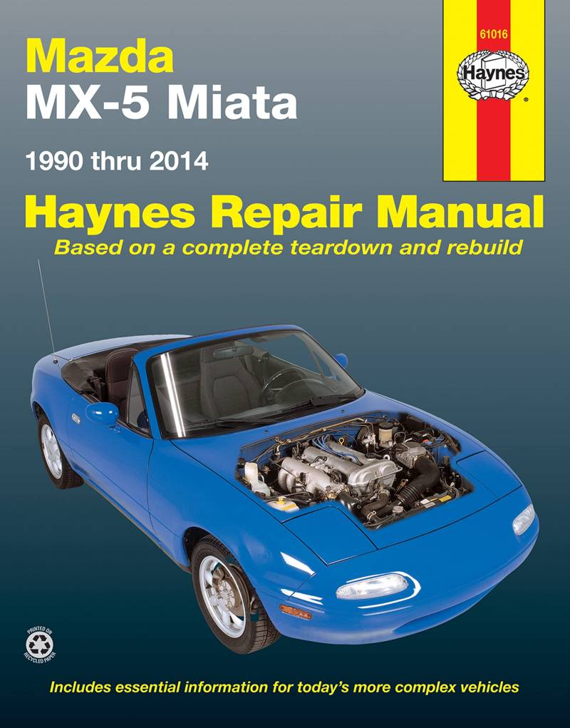 Mazda MX-5 Miata for Mazda MX-5 Miata models (1990-2014) Haynes Repair Manual (USA): 1990 to 2014 (Hayne's Automotive Repair Manual) von Haynes Manuals N. America, Inc.