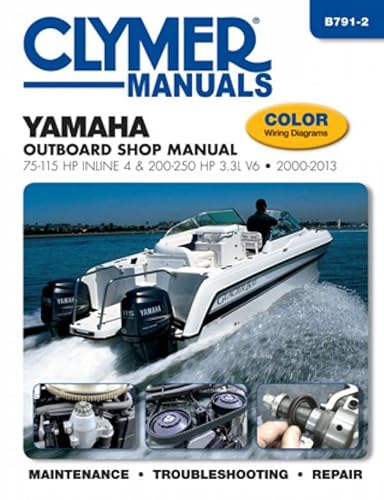 Yamaha Outboard Shop Manual: 75-115 HP Inline 4 & 200-250 HP 3.3l V6 2000-2013 (Clymer Manuals) von Haynes Manuals N. America, Inc.