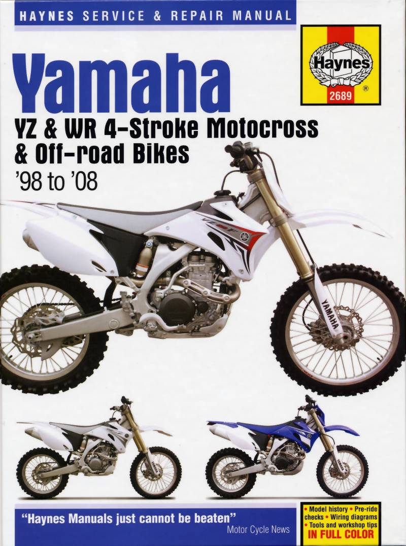 Yamaha YZ & WR 4-Stroke Motocross & Off-road Bikes (98 - 08): 320i, 320xi (2012 Thru 2014), 325i, 325xi, 330i, 330xi (2006), 328i, 328xi (2007 Thru 2014) (Haynes Service & Repair Manual) von Haynes Manuals N. America, Inc.