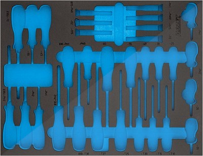 Hazet 2-Komponenten Weichschaum-Einlage - leer - für 163-524/31 [Hersteller-Nr. 163-524L] von Hazet