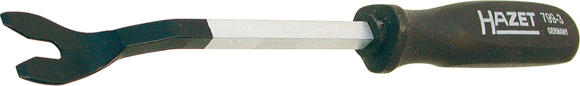 HAZET Türverkleidungs-Lösehebel 799-3 I Maulöffnung: 16 mm auf 7 mm I Zur Demontage von Befestigungsstopfen an Türverkleidungen HAZET Türverkleidungs-Lösehebel 799-3 I Maulöffnung: 16 mm auf 7 mm I Zur Demontage von Befestigungsstopfen an Türverkleidungen von Hazet