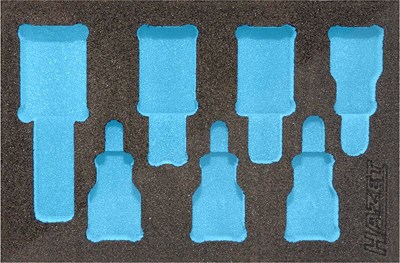 Hazet 2-Komponenten Weichschaum-Einlage - leer - für 163-243/7 [Hersteller-Nr. 163-243L] von Hazet