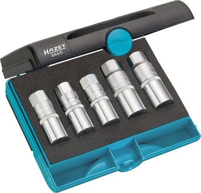 Hazet Stehbolzen-Ausdreher Satz - Vierkant 12,5 mm (1/2 Zoll) - 5-tlg. [Hersteller-Nr. 844/5] von Hazet