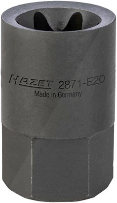 Hazet Bremssattel TORX® Einsatz - Außen-Sechskant 22mm - TORX® - E20 [Hersteller-Nr. 2871-E20] von Hazet