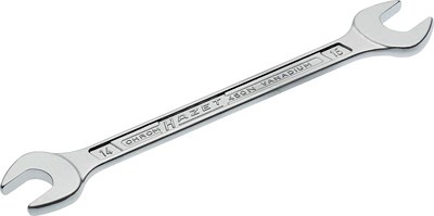 Hazet Doppel-Maulschlüssel - Außen-Sechskant Profil - 14 x 15 mm [Hersteller-Nr. 450N-14X15] von Hazet