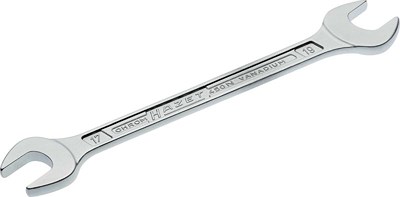 Hazet Doppel-Maulschlüssel - Außen-Sechskant Profil - 17 x 19 mm [Hersteller-Nr. 450N-17X19] von Hazet