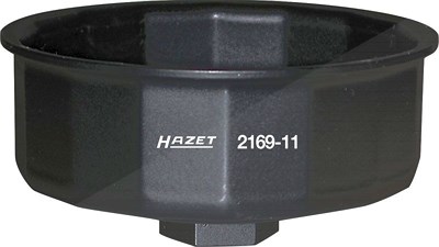 Hazet Ölfilter-Schlüssel - Vierkant 1/2 - Außen-14-kant Profil - 97 mm [Hersteller-Nr. 2169-11] von Hazet