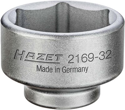 Hazet Ölfilter-Schlüssel - Vierkant 3/8 - Sechskant Profil - 43 mm [Hersteller-Nr. 2169-32] von Hazet