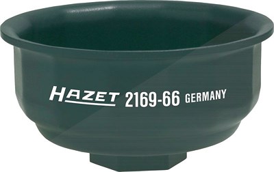 Hazet Ölfilter-Schlüssel - Vierkant 1/2 - Rillenprofil - 76 mm [Hersteller-Nr. 2169-66] von Hazet