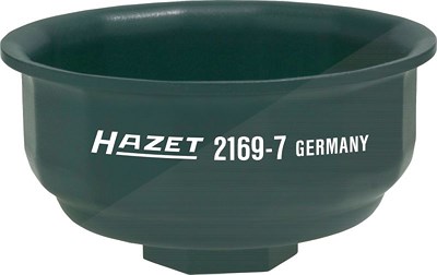 Hazet Ölfilter-Schlüssel - Vierkant 1/2 - Außen-14-kant Profil - 77 mm [Hersteller-Nr. 2169-7] von Hazet