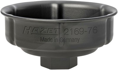 Hazet Ölfilter-Schlüssel - Vierkant 1/2 - Rillenprofil - 85 mm [Hersteller-Nr. 2169-76] von Hazet