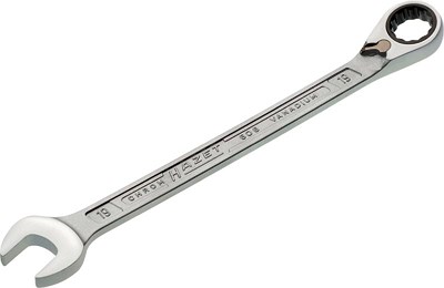 Hazet Knarren Ring-Maulschlüssel - Doppel-Sechskant - 19mm [Hersteller-Nr. 606-19] von Hazet
