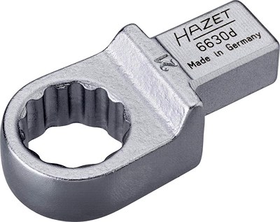Hazet Einsteck-Ringschlüssel - Vierkant 14x18mm - Sechskant - 21mm [Hersteller-Nr. 6630D-21] von Hazet
