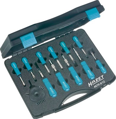 Hazet Kabelentriegeler Sortiment - Anzahl Werkzeuge: 12 [Hersteller-Nr. 4670-5/12] von Hazet