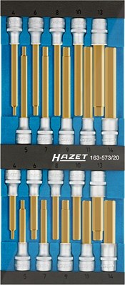 Hazet Schraubendreher-Steckschlüsseleinsatz Satz - 1/2 - 20-tlg. [Hersteller-Nr. 163-573/20] von Hazet