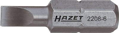 Hazet Bit - Sechskant 6,3 mm (1/4) - Schlitz Profil - 0.6 x 4.5 mm [Hersteller-Nr. 2208-6] von Hazet
