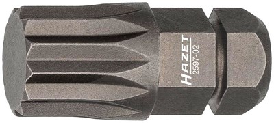 Hazet Bit - Sechskant 8 (5/16 Zoll) - Innen Vielzahn Profil XZN - M10 [Hersteller-Nr. 2597-02] von Hazet