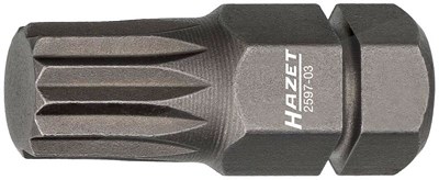 Hazet Bit - Sechskant 8 (5/16 Zoll) - Innen Vielzahn Profil XZN - M8 [Hersteller-Nr. 2597-03] von Hazet