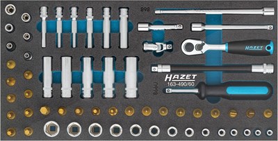 Hazet Steckschlüssel Satz - 1/4 - TORX® PH Pozidriv PZ Schlitz 60-tlg. [Hersteller-Nr. 163-490/60] von Hazet