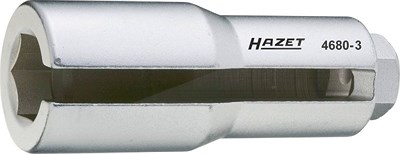 Hazet Lambda-Sonden Einsatz - Vierkant 1/2 - Sechskant Profil - 22 mm [Hersteller-Nr. 4680-3] von Hazet