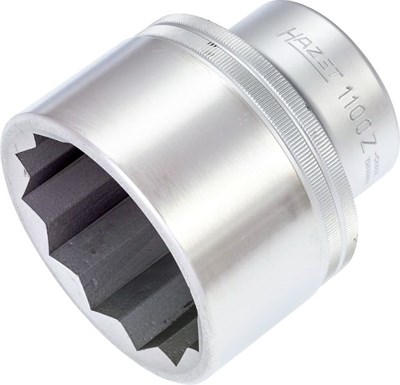 Hazet Steckschlüsseleinsatz - 1 - Doppel-Sechskant Profil - 65 mm [Hersteller-Nr. 1100Z-65] von Hazet