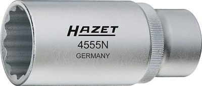Hazet Einspritzdüsen-Werkzeug - 12,5 mm (1/2) - Doppel-Sechskant 27 mm [Hersteller-Nr. 4555N] von Hazet
