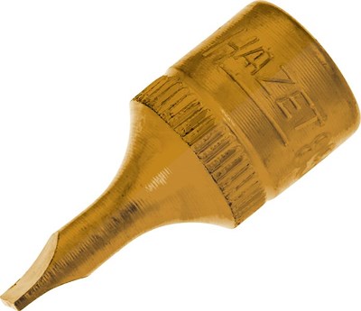 Hazet Schraubendreher-Steckschlüsseleinsatz - 1/4 - Schlitz - 0.8x4mm [Hersteller-Nr. 8503-0.8X4] von Hazet